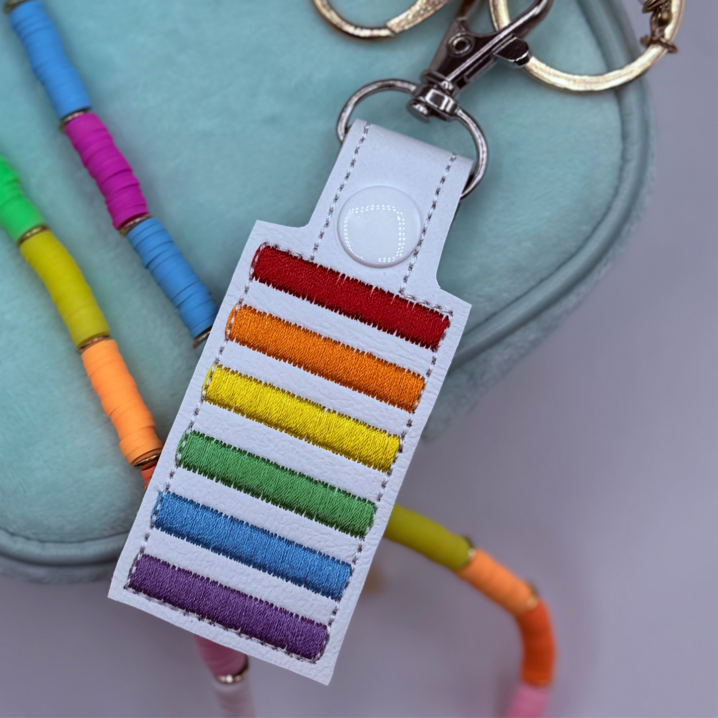 Rainbow Crossing Keychain
