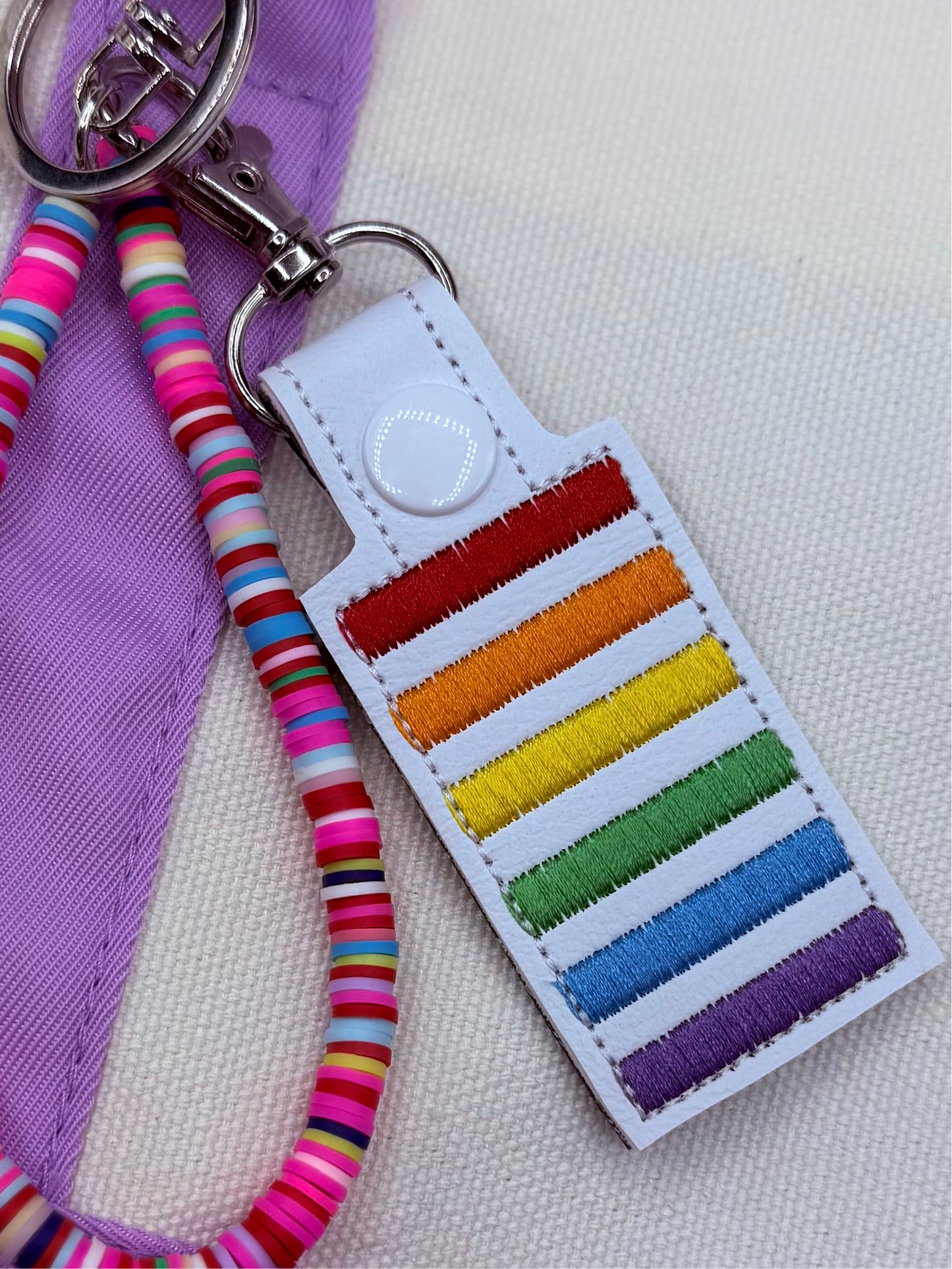 Rainbow Crossing Keychain