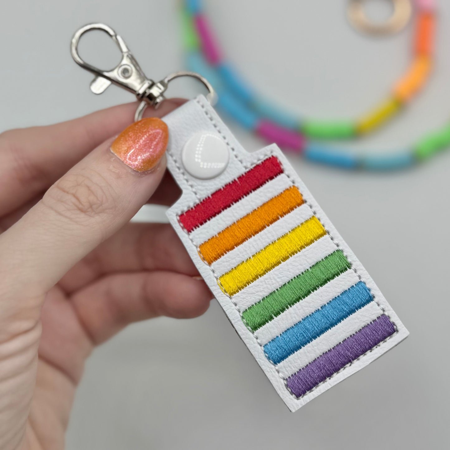 Rainbow Crossing Keychain