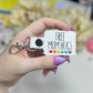 Free Mom Hugs Rainbow LGBTQIA Hearts Keychain Snap Tab