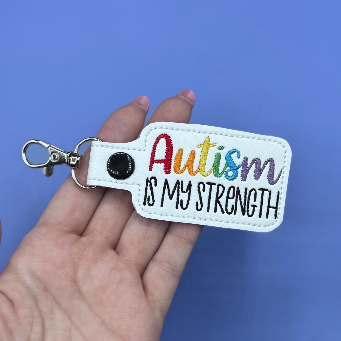 Autism Is My Strength keychain