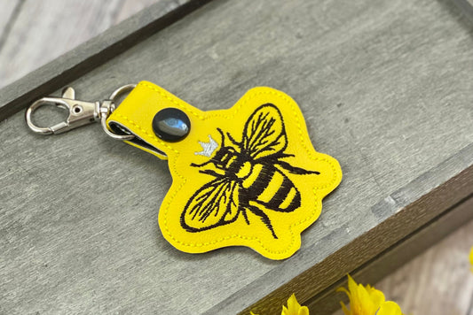Queen Bee Keychain Tag