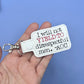 I will not yield to disrespectful men AOC keychain