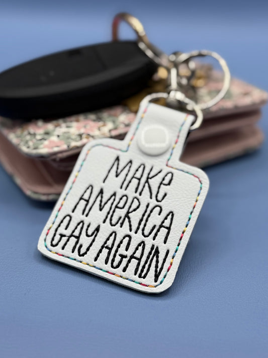 MAKE AMERICA GAY AGAIN keychain