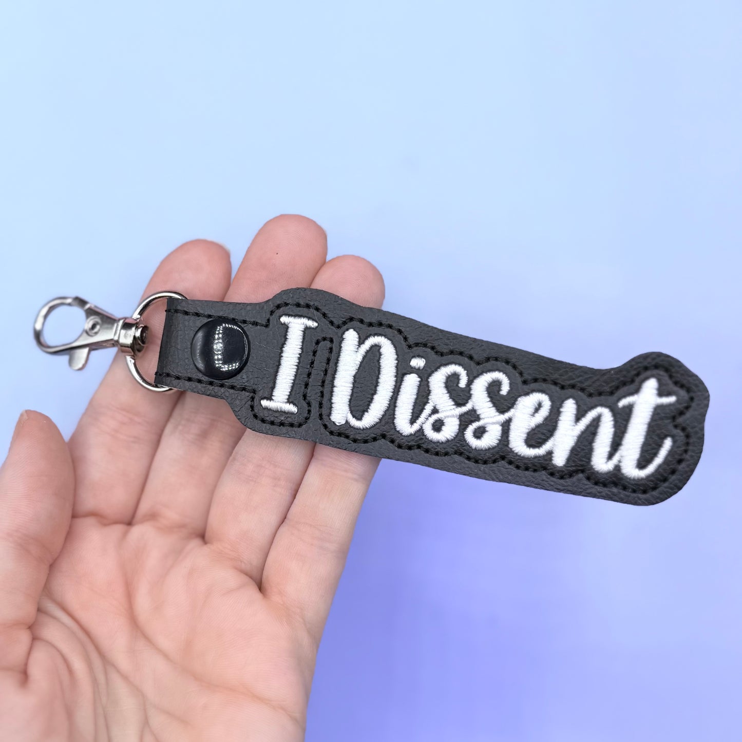 I DISSENT cursive Keychain SCOTUS