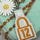Orange Lock #12 to Keychain Padlock Showgirl