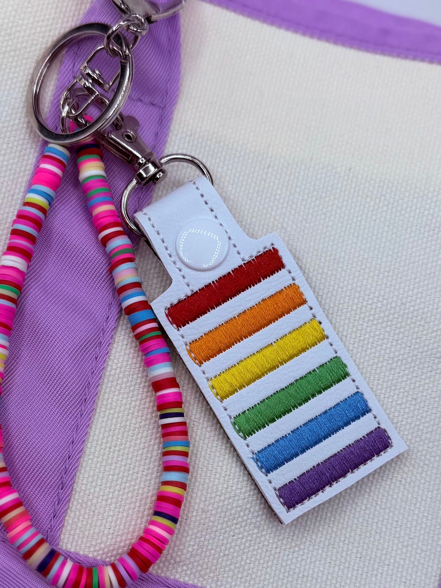Rainbow Crossing Keychain