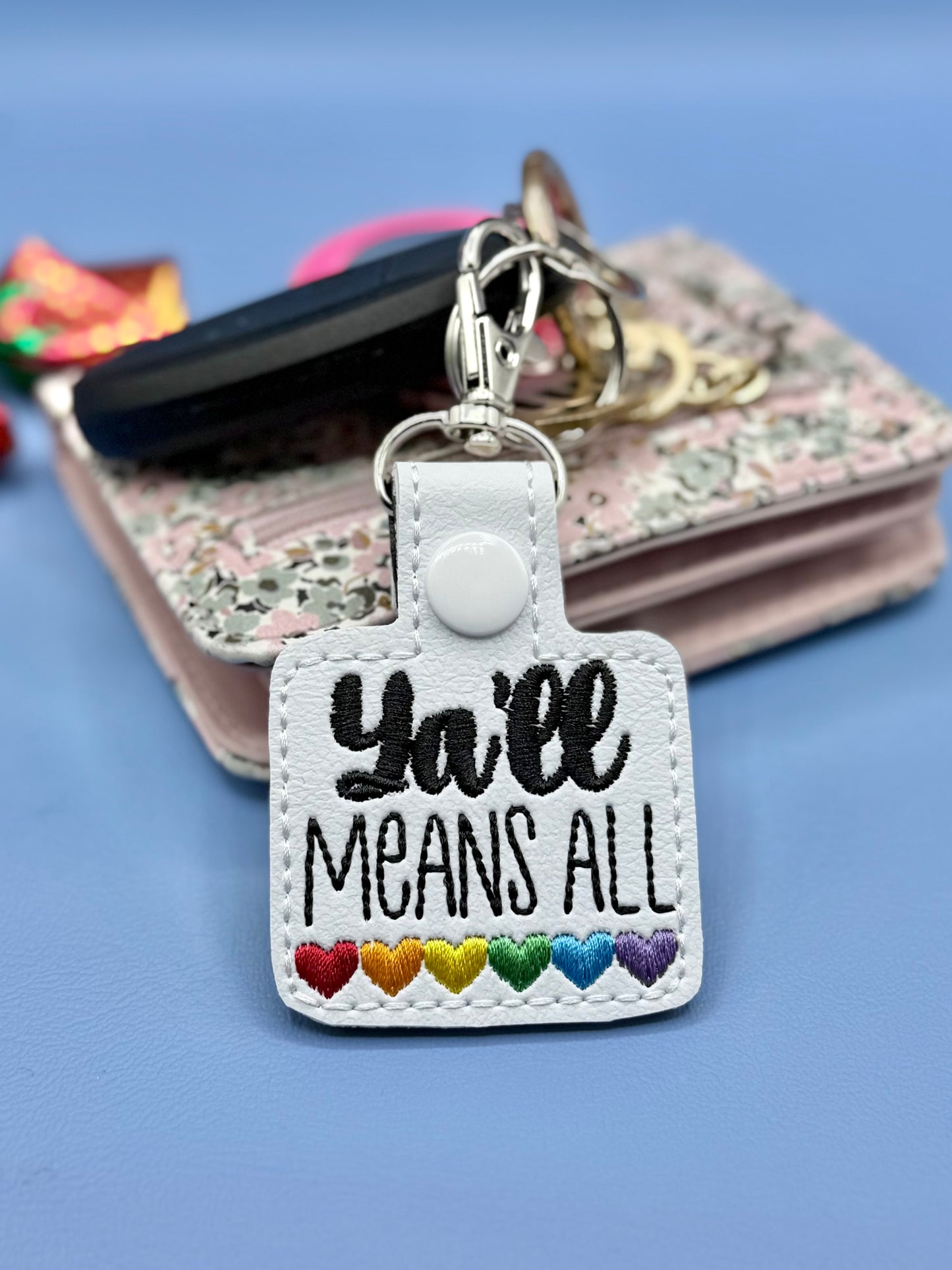 YA’LL MEANS ALL keychain LGBTQIA+