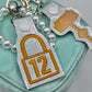 Orange Lock #12 to Keychain Padlock Showgirl