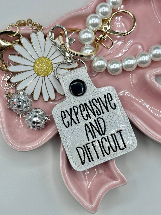 Difficult and Expensive Keychain Tag