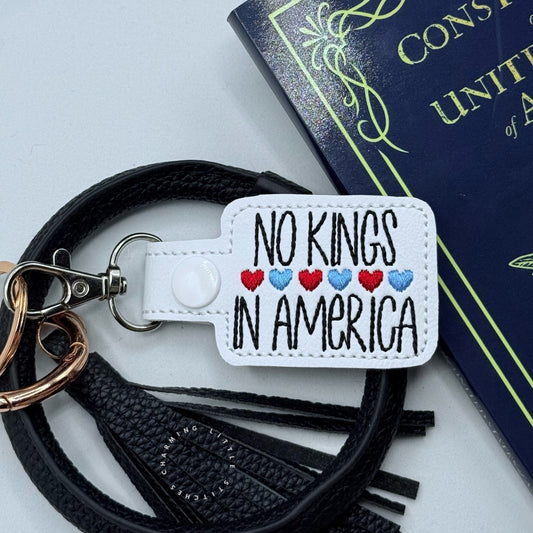 No Kings in America Keychain
