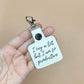 I Cry a Lot Productive keychain
