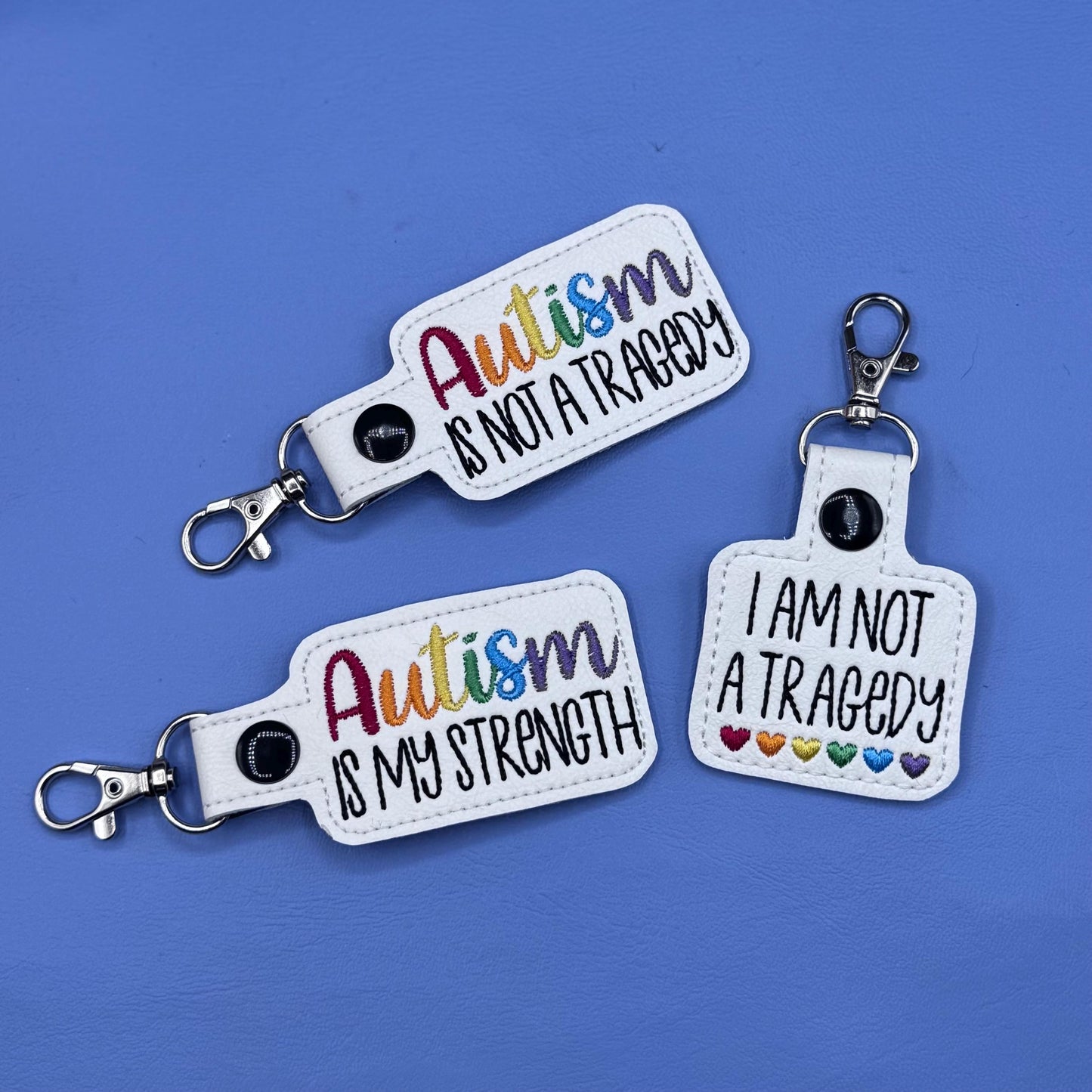 Autism Is My Strength keychain